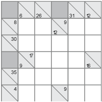 printable Kakuro math addition puzzles for kids and adults