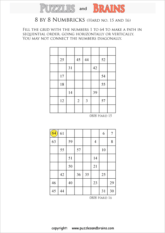 Free Numbrix Puzzles Printable Printable Word Searches