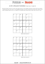 Free And Printable Math Killer Sudoku Puzzles For Young And Old To Practice Amd Become Super Good At Math
