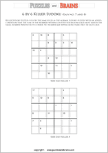 Free and printable Math Killer Sudoku, puzzles for young and old to ...