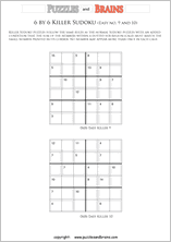 Free and printable Math Killer Sudoku, puzzles for young and old to ...