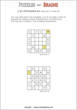 Free and printable Numbrix, Japanese logic puzzles for young and old to ...