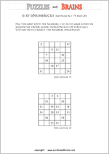 Free and printable Numbrix, Japanese logic puzzles for young and old to ...