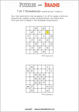 Free and printable Numbrix, Japanese logic puzzles for young and old to ...