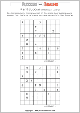printable difficult level 9 by 9 Sudoku puzzles