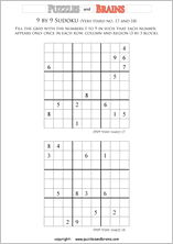 printable very difficult level 9 by 9 Sudoku puzzles