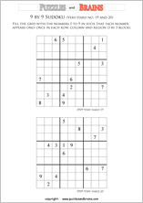 printable very difficult level 9 by 9 Sudoku puzzles