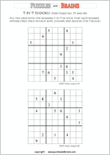 printable very difficult level 9 by 9 Sudoku puzzles