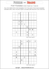 printable very difficult level 9 by 9 Sudoku puzzles
