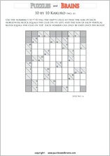 Printable Kakuro addition math puzzles for kids and adults that boost your math skills