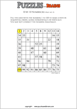 free and printable numbrix japanese logic puzzles for young and old to increase iq skills