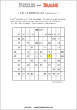 Free and printable Numbrix, Japanese logic puzzles for young and old to ...