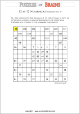 Free and printable Numbrix, Japanese logic puzzles for young and old to ...