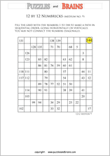 Free and printable Numbrix, Japanese logic puzzles for young and old to ...