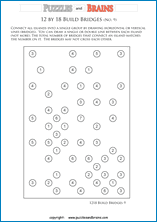 Printable Hashiwokakero or Build Bridges logic puzzles to boost our ...