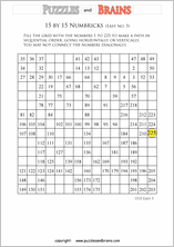 free and printable numbrix japanese logic puzzles for young and old to increase iq skills